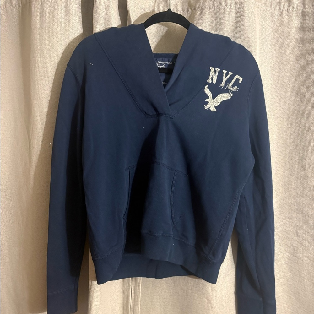 American Eagle Outfitters Navy Long Sleeve Tee